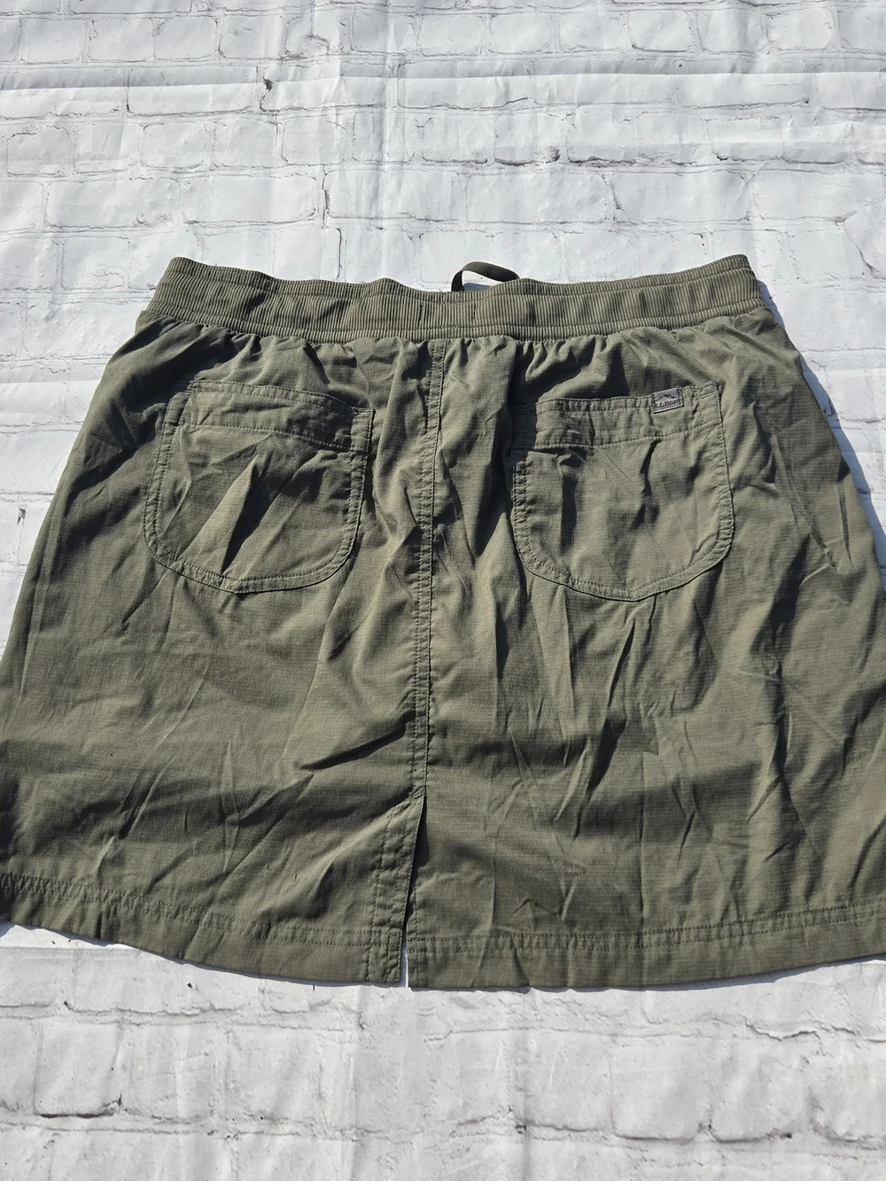 LL Bean Vista Camp Hiking Skort  Sz SL Outdoor Athleisure Breathable Gorpcore